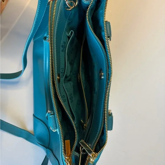 Tory Burch Blue Satchel - Picture 9 of 10